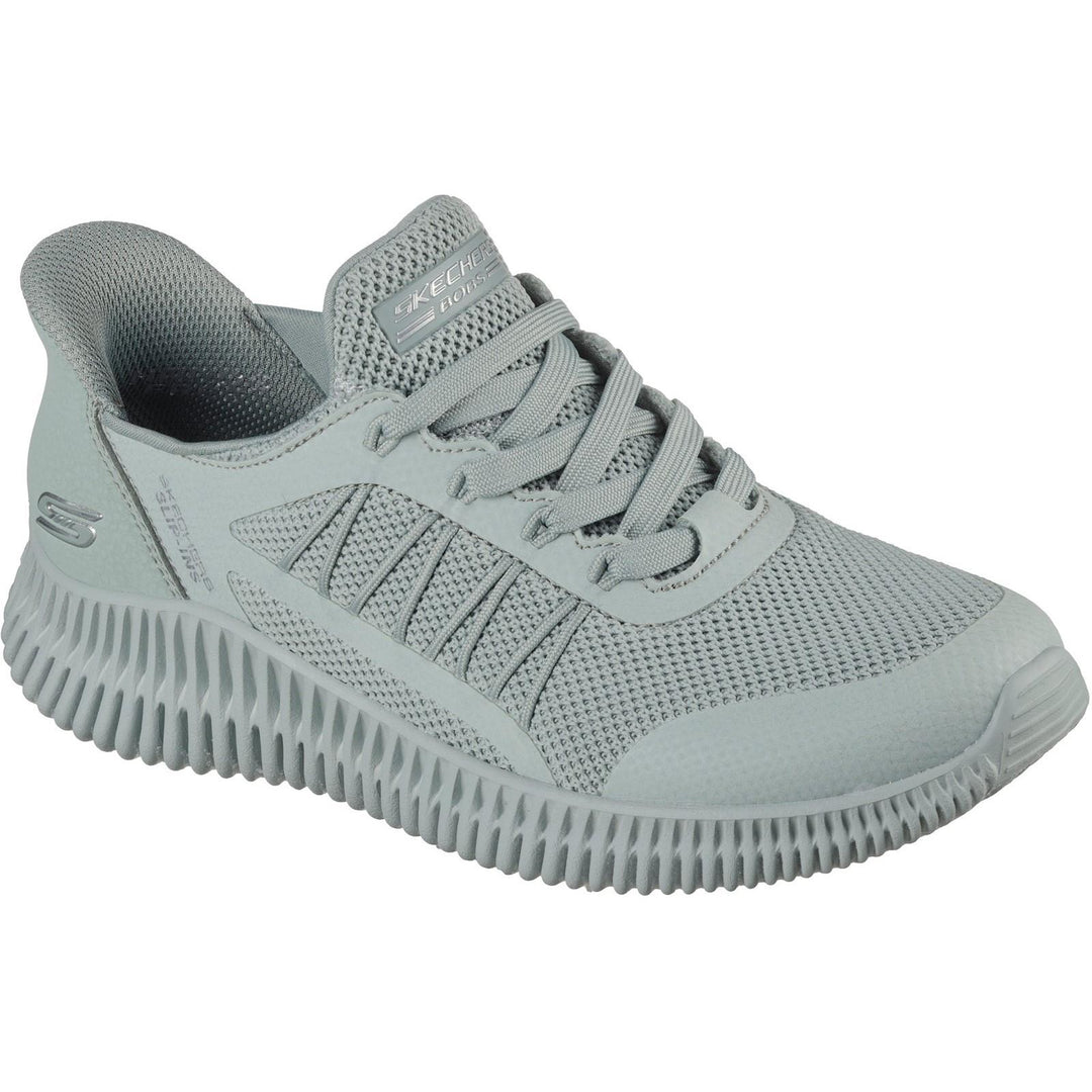 Women's Wide Fit Skechers 117413 Slip-ins Bobs Geo Lite Divine Pace Sneakers