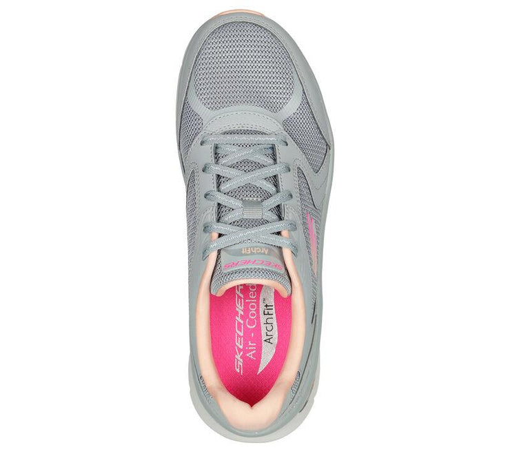 Women's Wide Fit Skechers 149686 Relaxed Fit Arch Fit D'lux Trainers ...