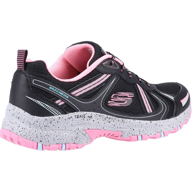 Women's Wide Fit Skechers 149820  Hillcrest Vast Adventure Sneakers - Black/Hot Pink