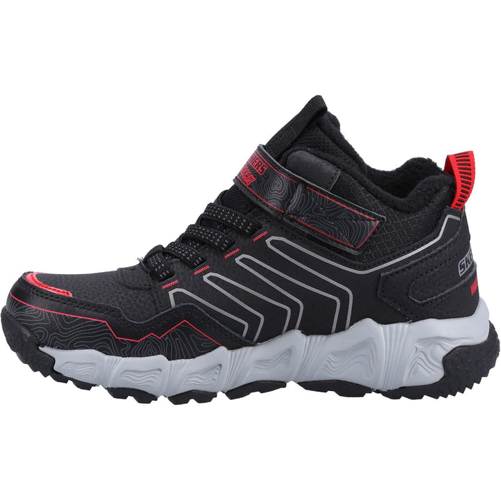 Men's Wide Fit Skechers 406422L Velocitrek Boots - Black/Red