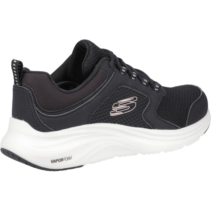Women's Wide Fit Skechers 150023 Vapor Foam Sneakers -  Black/Pink