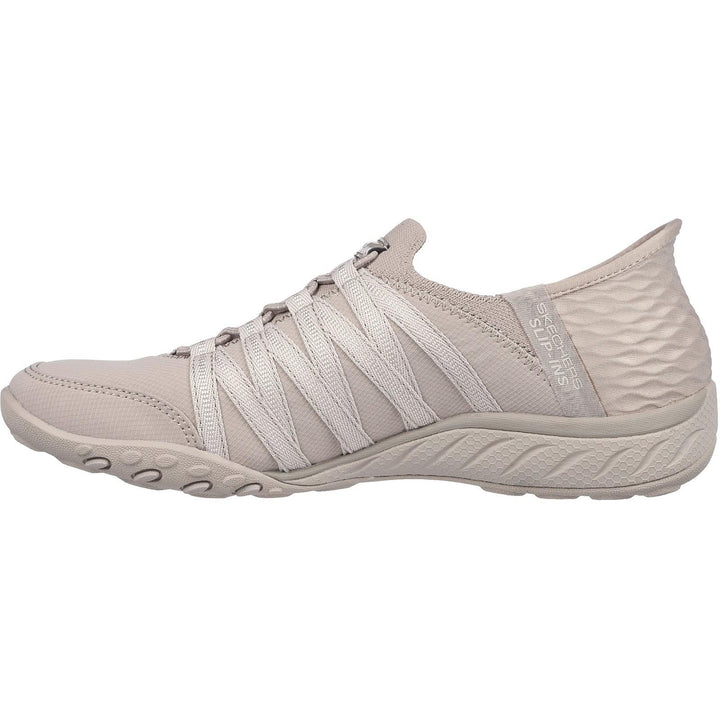 Women's Wide Fit Skechers 100593 Breathe Easy Roll Shoes