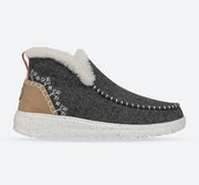 Women's Wide Fit Heydude 40208 Denny Wool Faux Shearling Ankle Boots