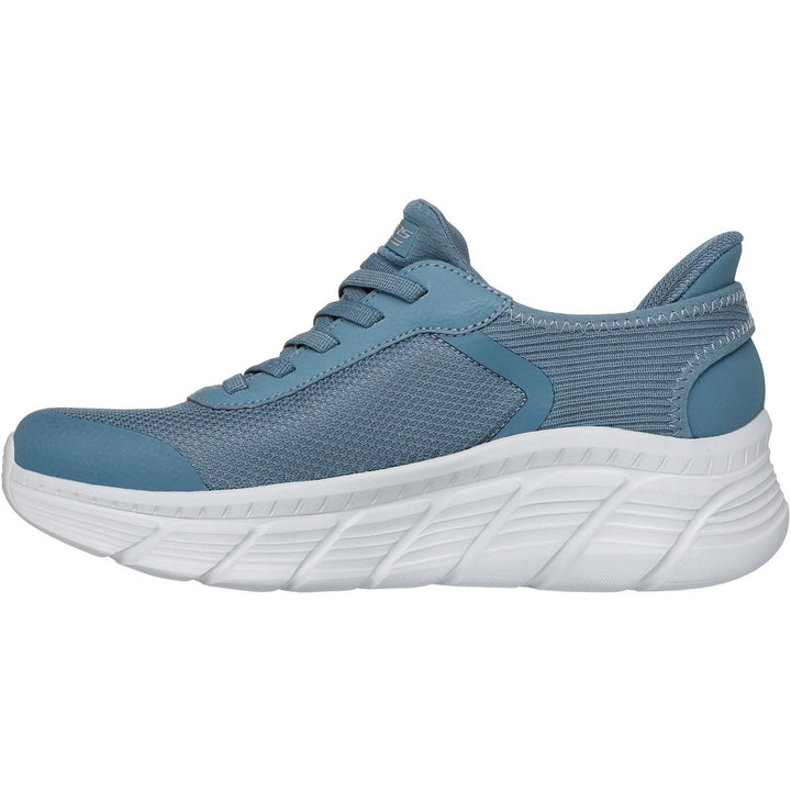 Women's Wide Fit Skechers 117391 Slip-ins Bobs B Flex Hi Linear Force Sneakers