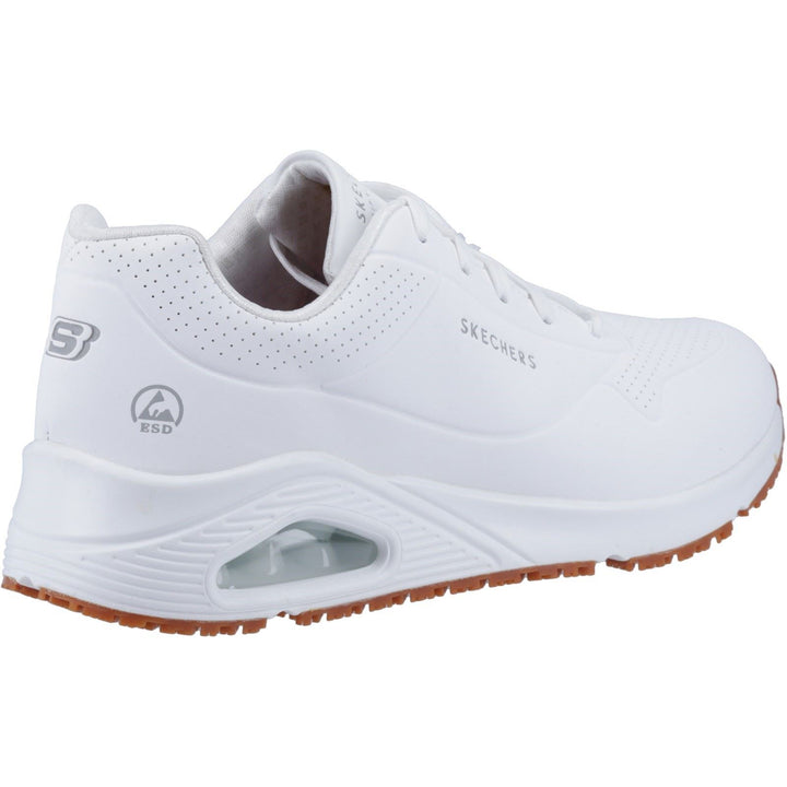 Men's Wide Fit Skechers 200054EC Uno SR Sneakers - White