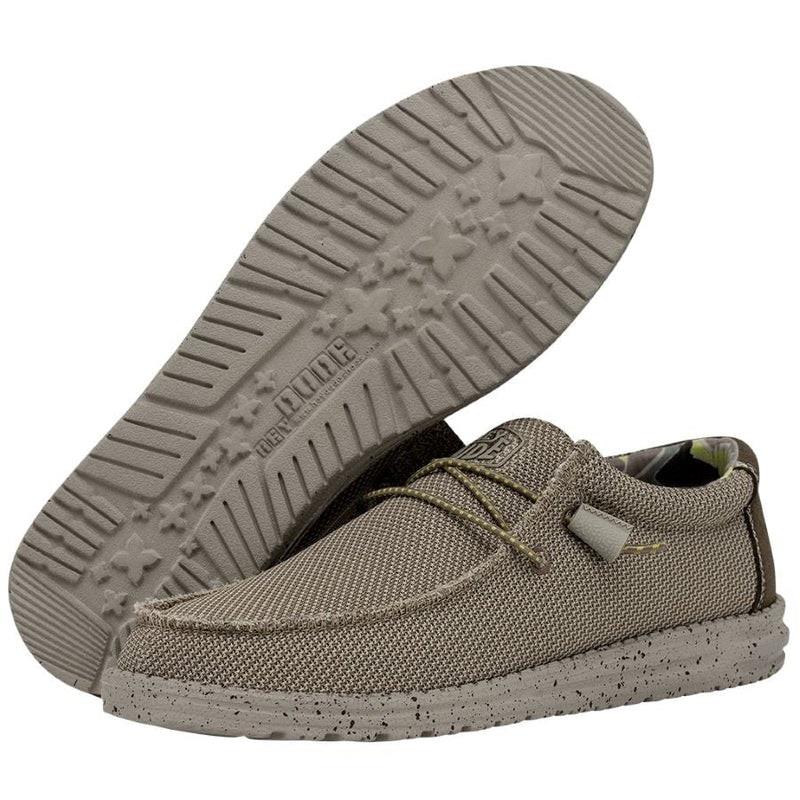 Men's Wide Fit Heydude Wally Sox Triple Needle Shoes