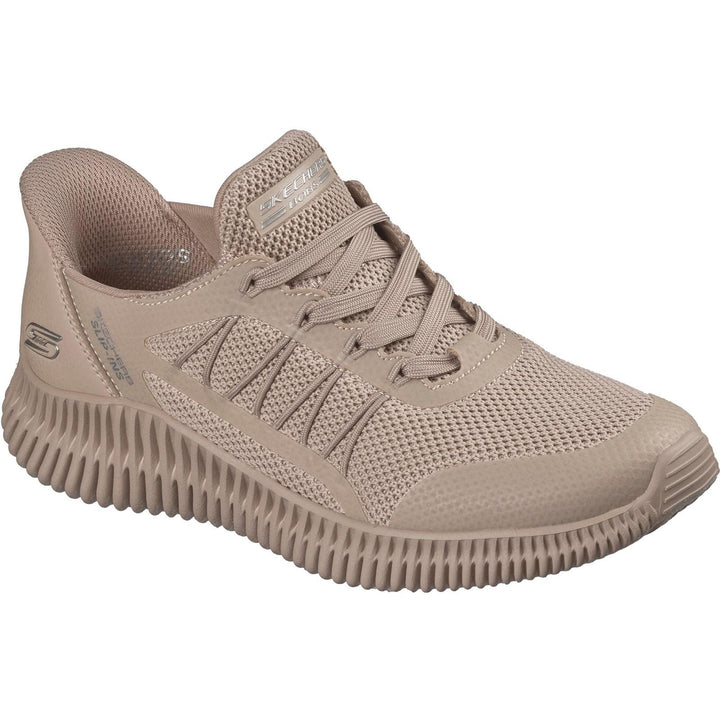 Women's Wide Fit Skechers 117413 Slip-ins Bobs Geo Lite Divine Pace Sneakers