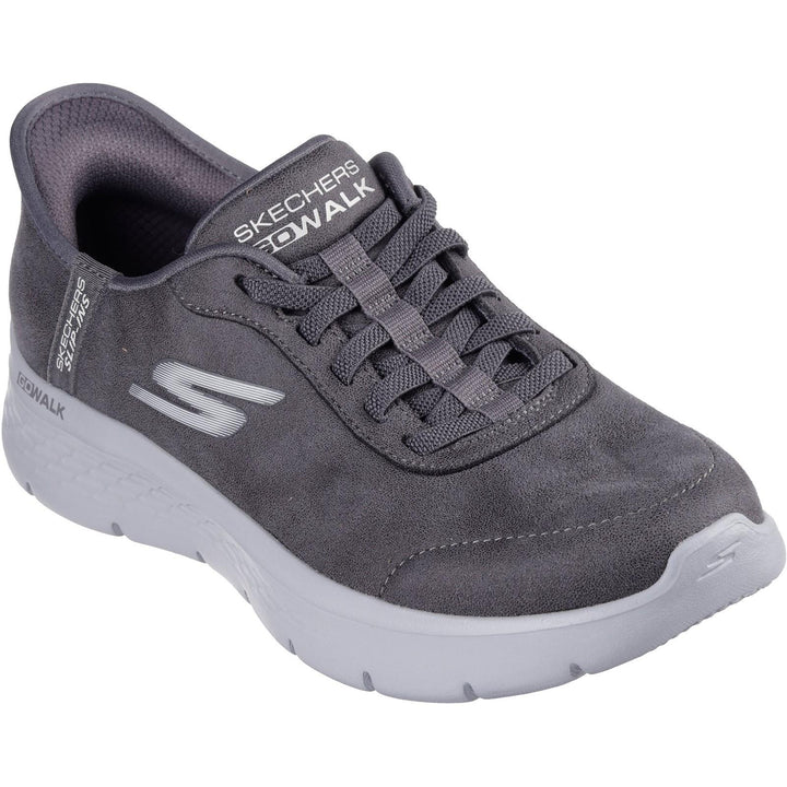 Women's Wide Fit Skechers 124837 Slip-ins Go Walk Flex Mali Sneakers