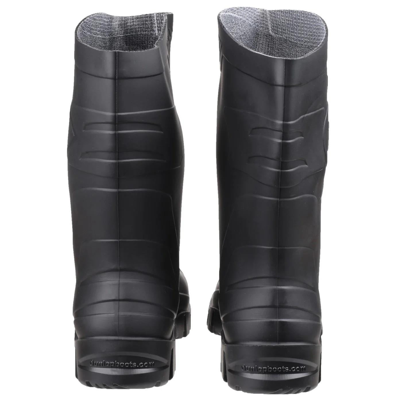Dunlop Men's Dee Calf Length Wellington Boots - Black, Agricultural & Outdoor Work Boots