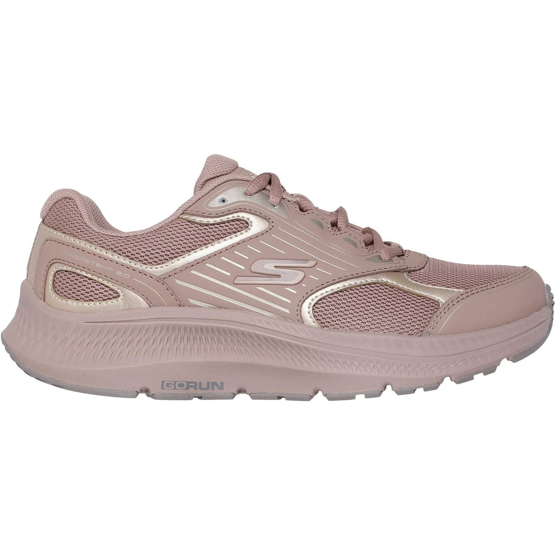 Women's Wide Fit Skechers 128606 Go Run Consistent 2.0 Advantage Sneakers