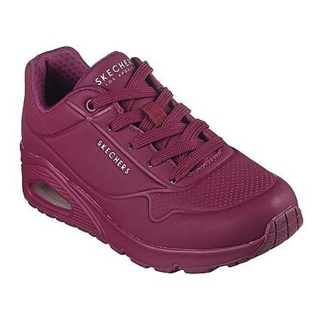 Women's Wide Fit Skechers 73690 Uno Stand On Air Sports Sneakers