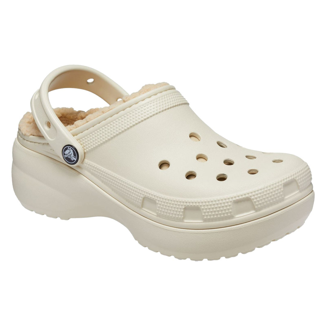 Women's Wide Fit Crocs 207938 Classic Platform Lined Clog Sandals