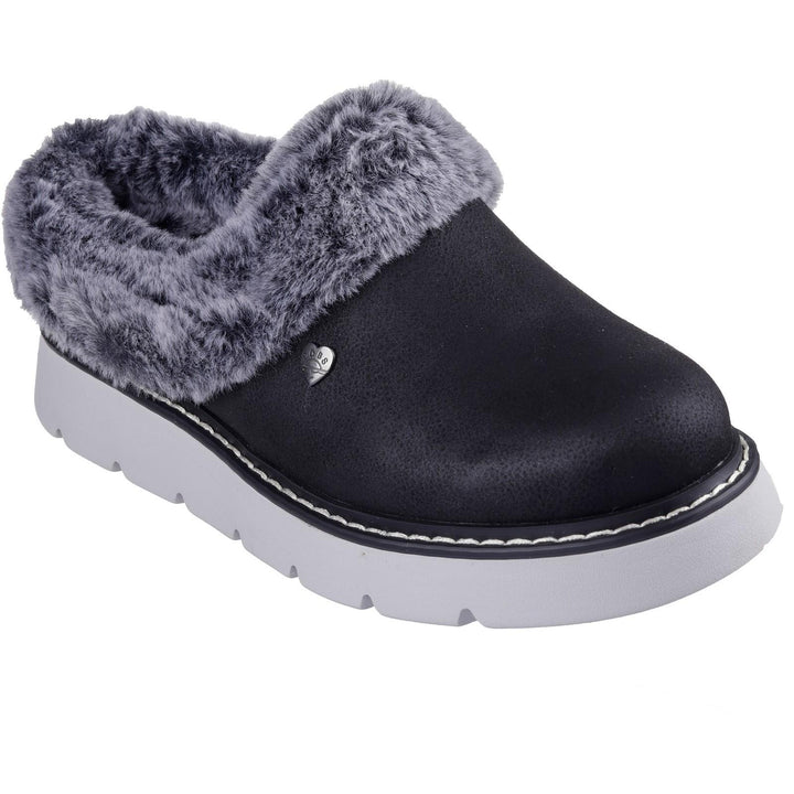 Women's Wide Fit Skechers 114762 Keepsakes Lite Cozy Blend Slippers