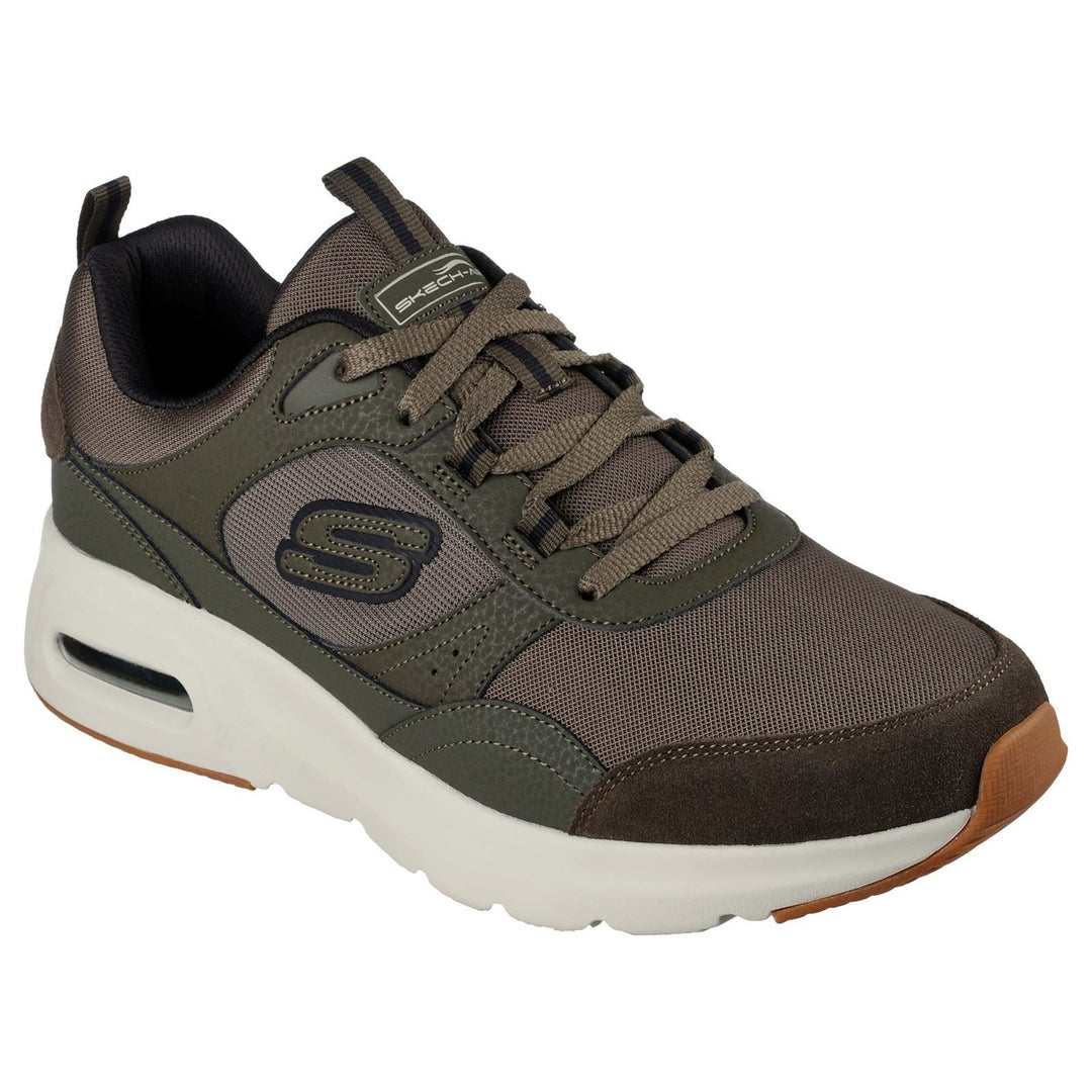 Men's Wide Fit Skechers 232646 Skech Air Court Homegrown Sneakers - Olive