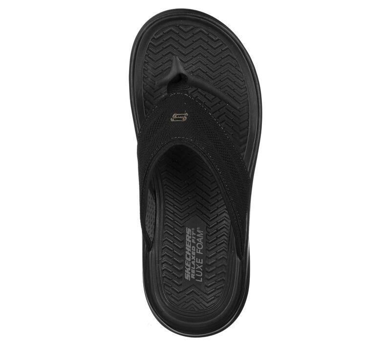 Men's Wide Fit Skechers 204383 Relaxed Fit Sargo Point Vista Flip Flop