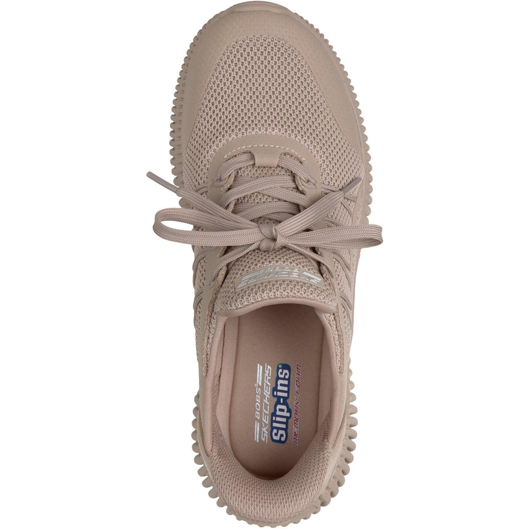 Women's Wide Fit Skechers 117413 Slip-ins Bobs Geo Lite Divine Pace Sneakers