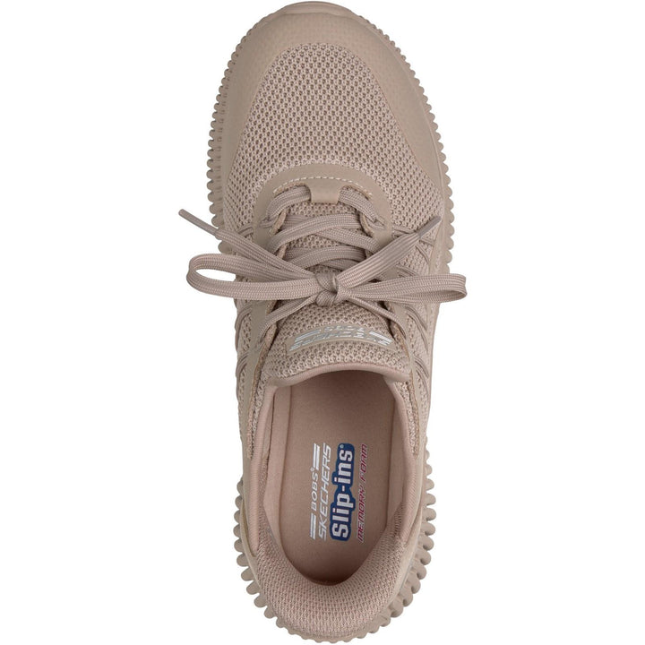 Women's Wide Fit Skechers 117413 Slip-ins Bobs Geo Lite Divine Pace Sneakers