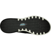 Women's Wide Fit Skechers 77281EC Marsing Waiola SR Safety Sneakers - Black/White