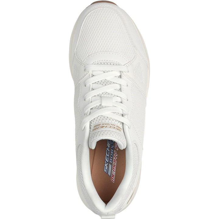 Womens Wide Fit Skechers 117268 Bobs Sparrow 2.0 Retro Clean Sneakers