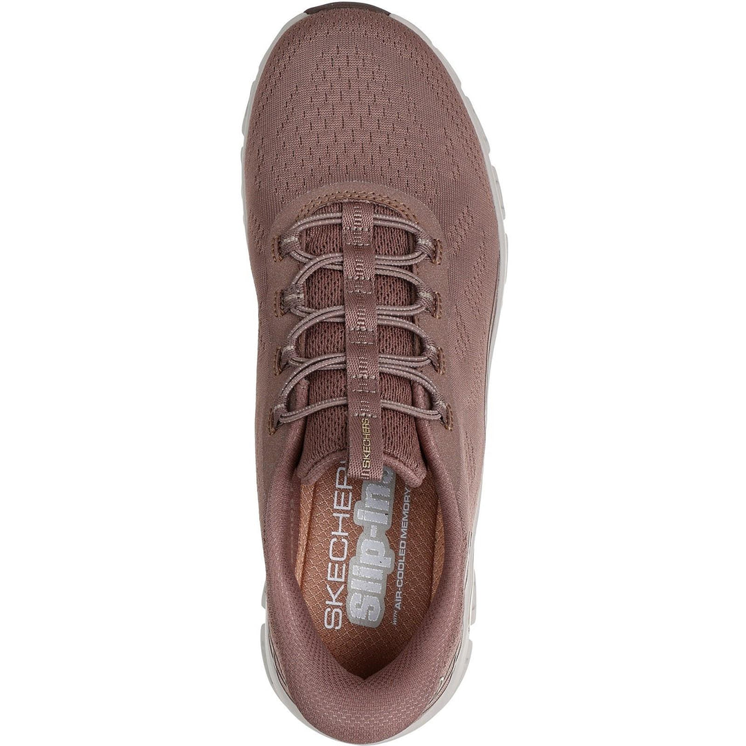 Women's Wide Fit Skechers 104750 Slip-ins Glide Step Elevate Amaze Sneakers