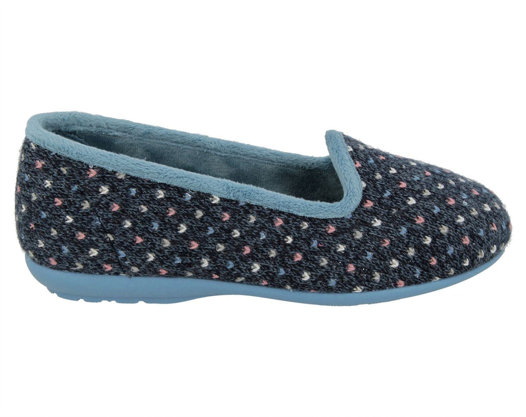 Womens Wide Fit DB Nottingham Slip On Slippers