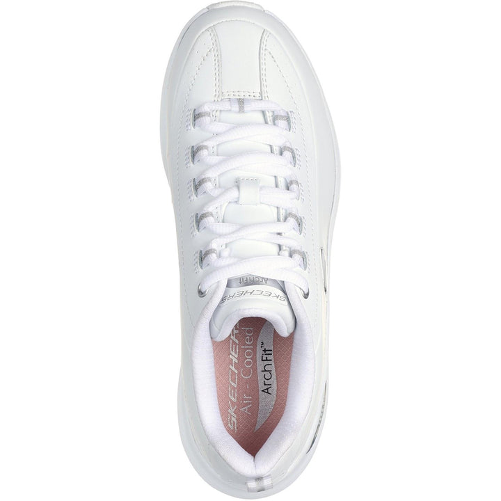 Women's Wide Fit Skechers 150061 Arch Fit 2.0 Star Bound Sneakers