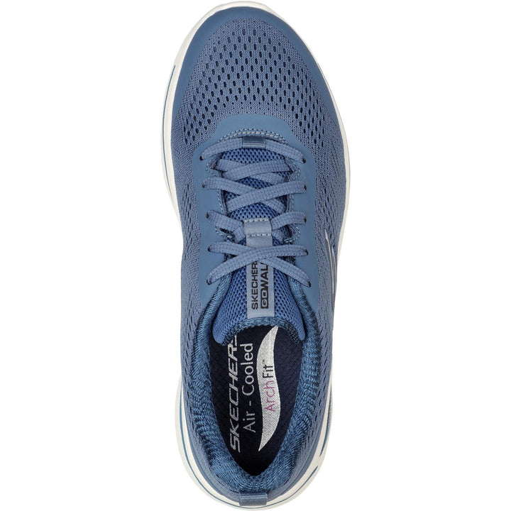 Women's Wide Fit Skechers 124404 Go Walk Arch Fit Motion Breez Sneakers