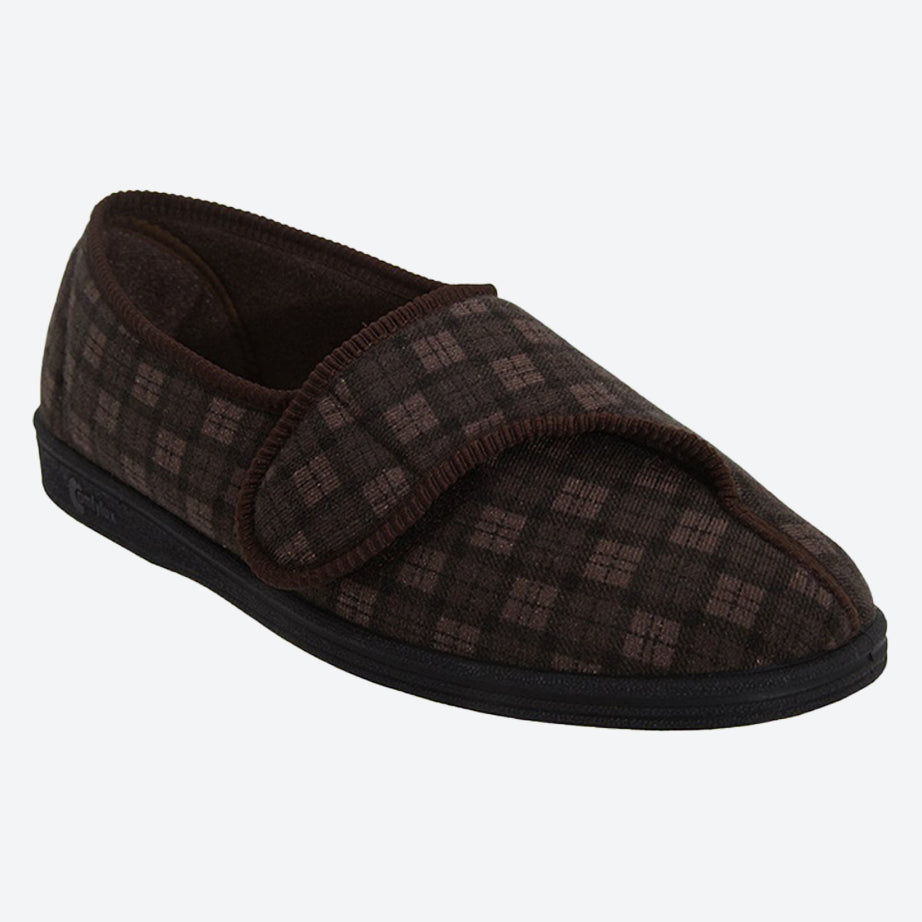 Mens Wide Fit Comfylux Paul Slippers