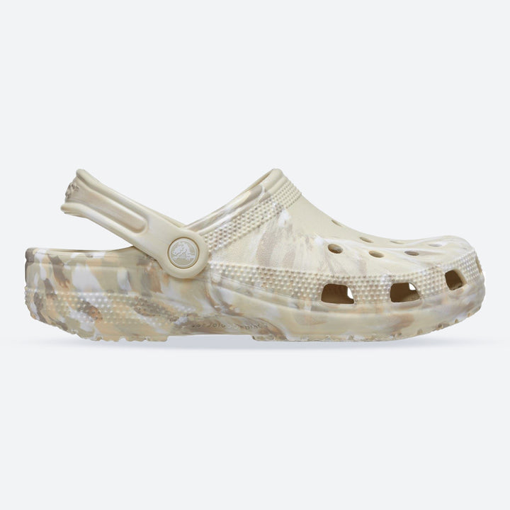 Unisex Wide Fit Crocs 206867 Classic Marbled Clog Sandals