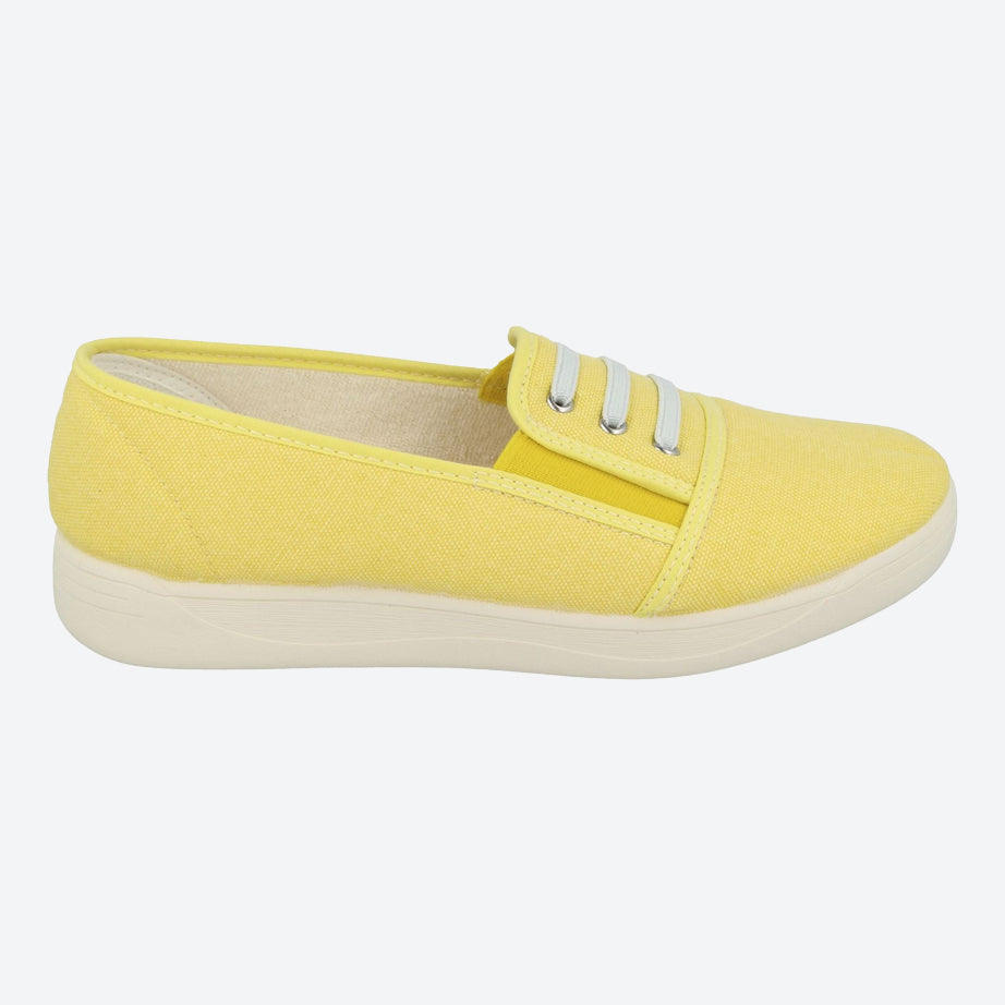 Womens Wide Fit DB Coup Canvas