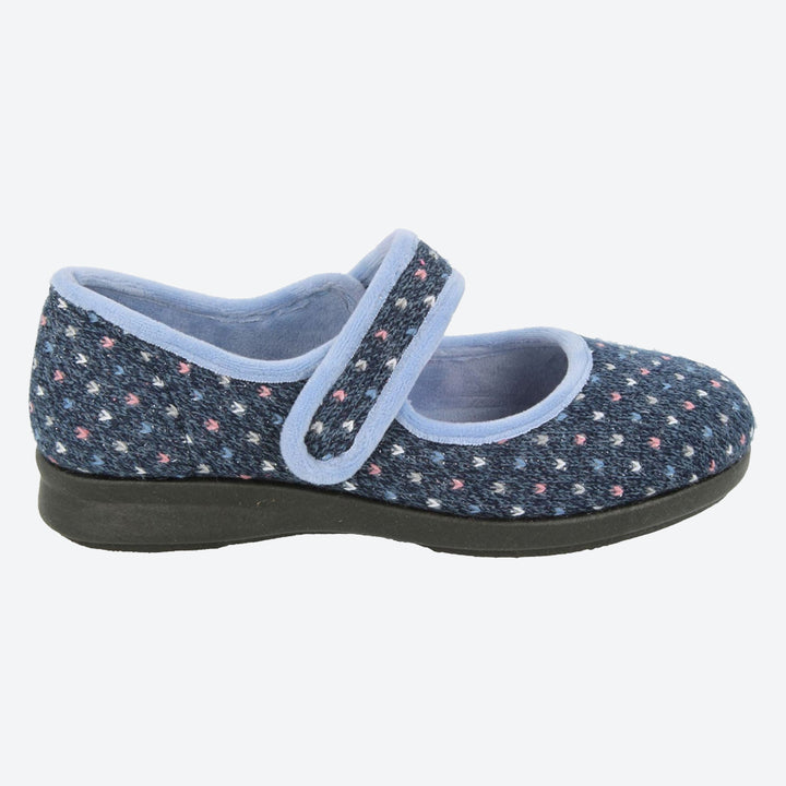 Womens Wide Fit DB Pitsford Slippers