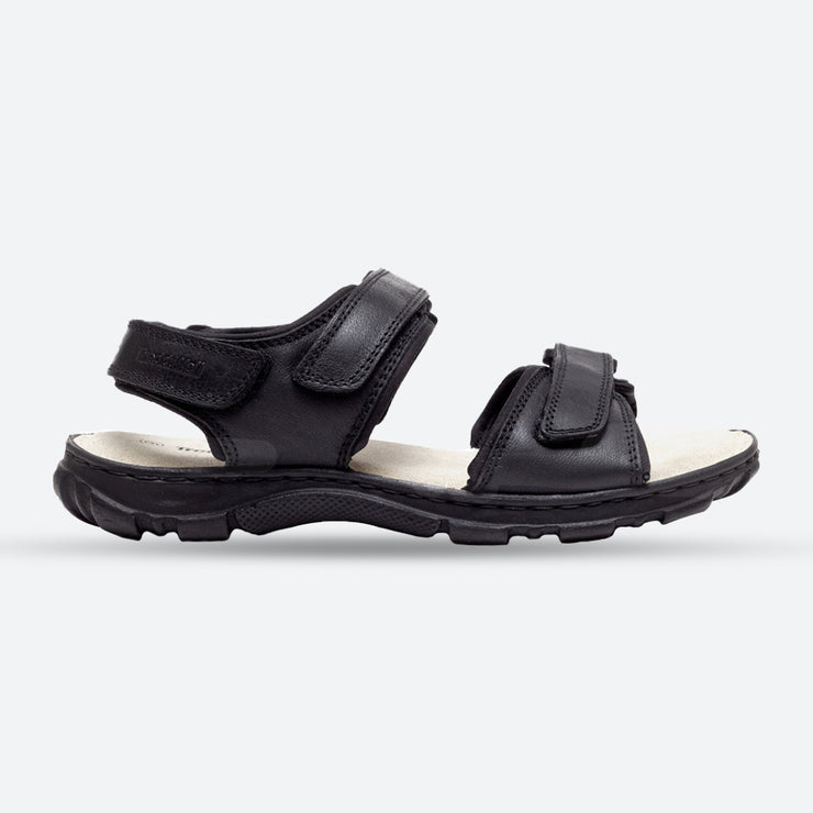 Womens Wide Fit James Leather Sandals by Tredd Well