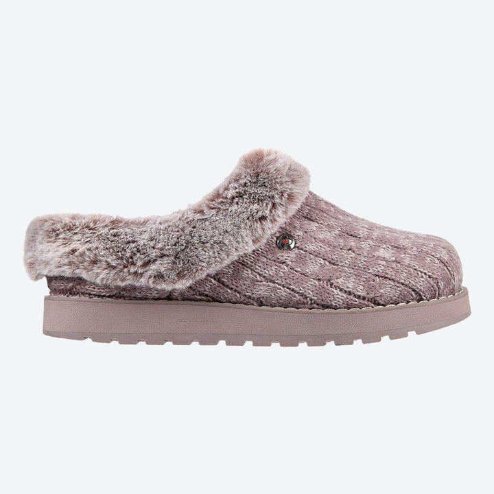 Womens Wide Fit Skechers Keepsakes Ice Angel Mule Slippers