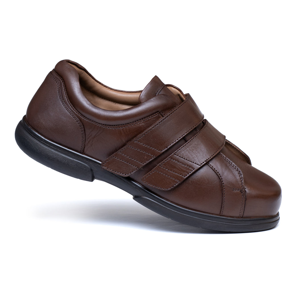 Mens Wide Fit Tredd Well Kenny Shoes, Brown / 11 / 6E