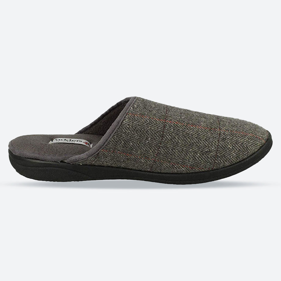 Mens Wide Fit Padders Stag Mule Slippers