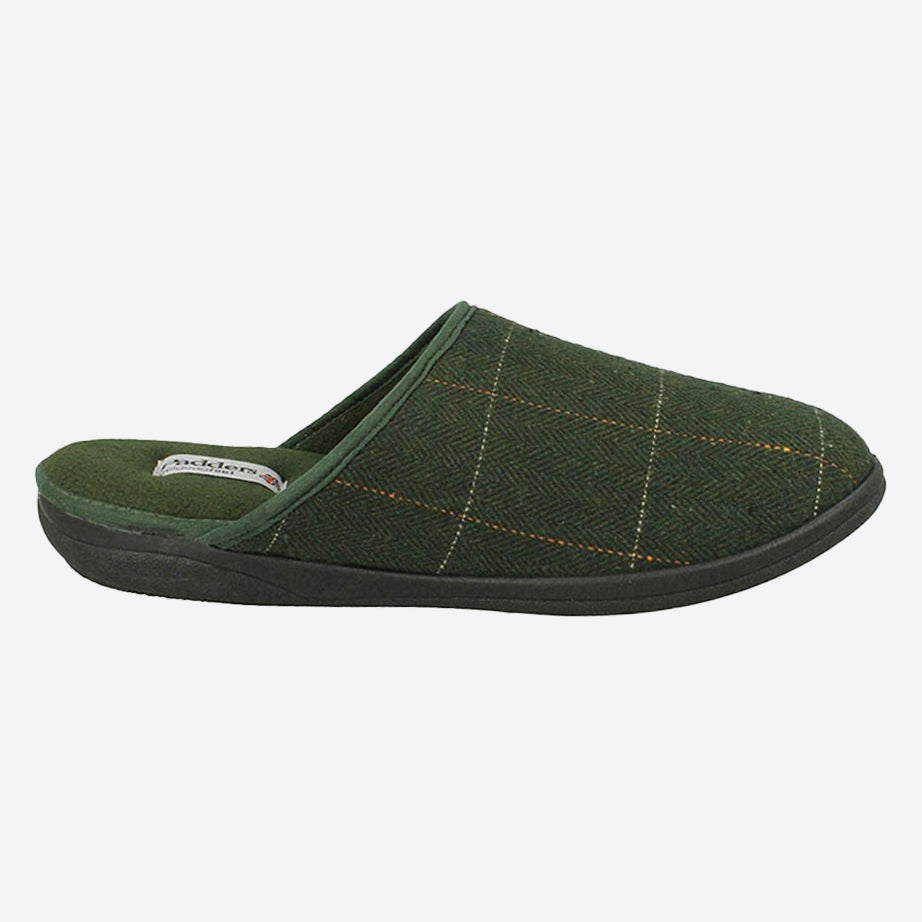 Mens Wide Fit Padders Stag Mule Slippers