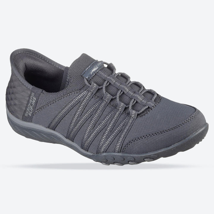Women's Wide Fit Skechers 100593 Breathe Easy Roll Shoes