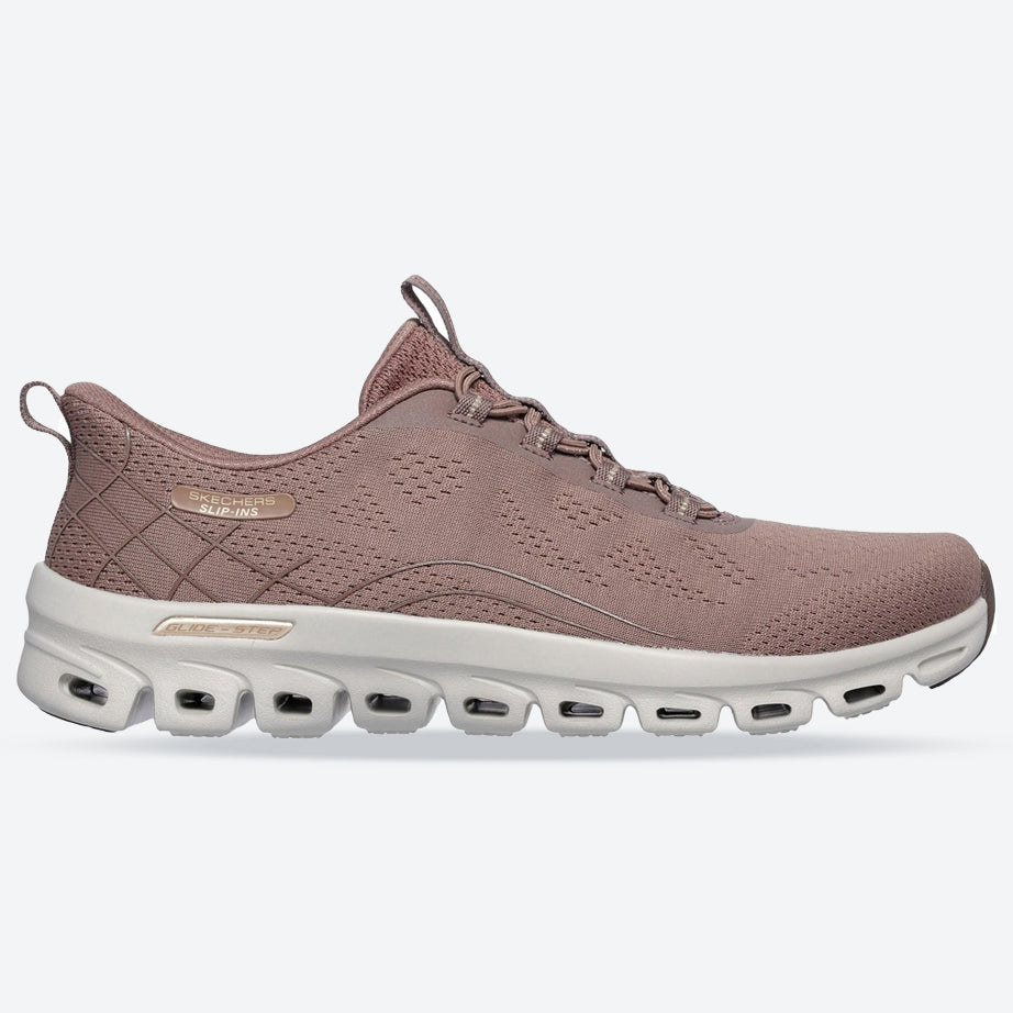 Women's Wide Fit Skechers 104750 Slip-ins Glide Step Elevate Amaze Sneakers