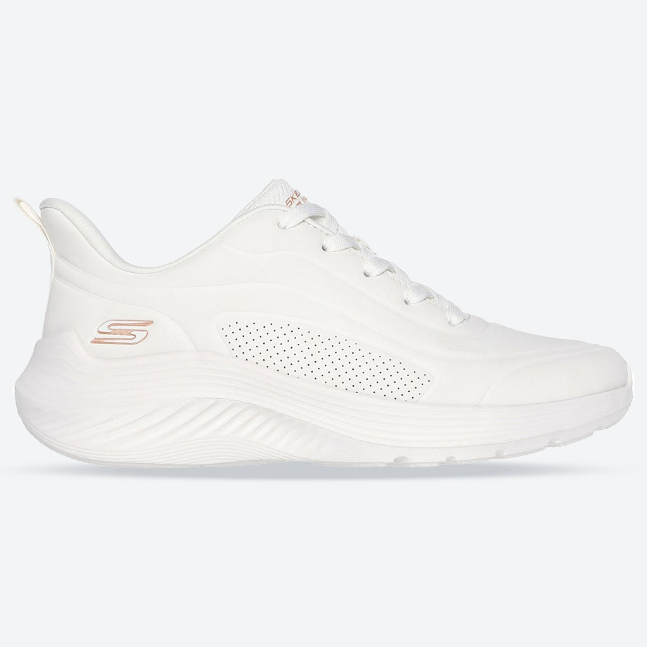 Women's Wide Fit Skechers 117485 Bobs Sport Squad Waves Just Wading Sneakers