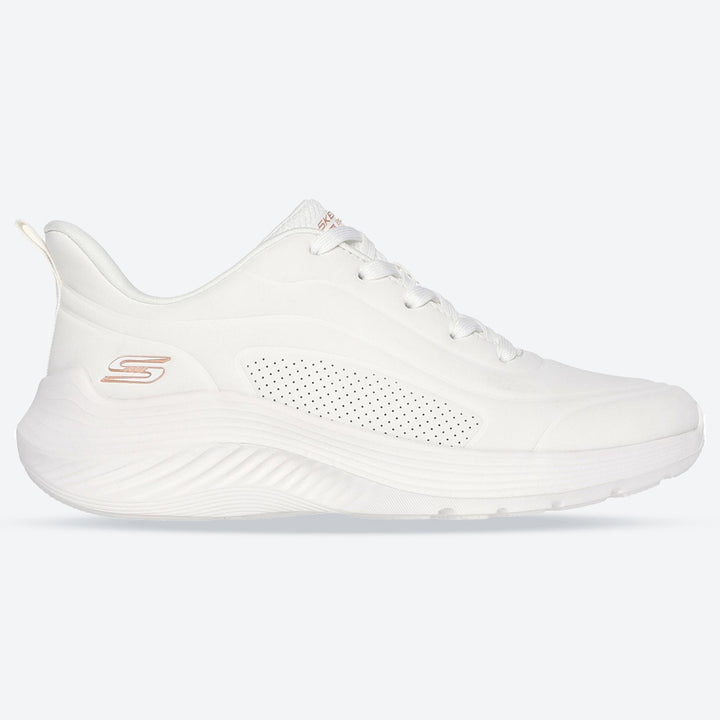 Women's Wide Fit Skechers 117485 Bobs Sport Squad Waves Just Wading Sneakers