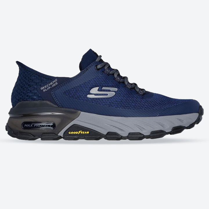 Men's Wide Fit Skechers 237309 Slip-ins Max Protect Assembly Sneakers - Navy