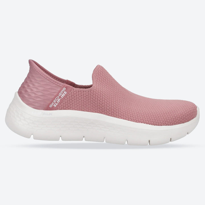 Women's Wide Fit Skechers Slip-ins 124820 Go Walk Flex Sunset Sneakers