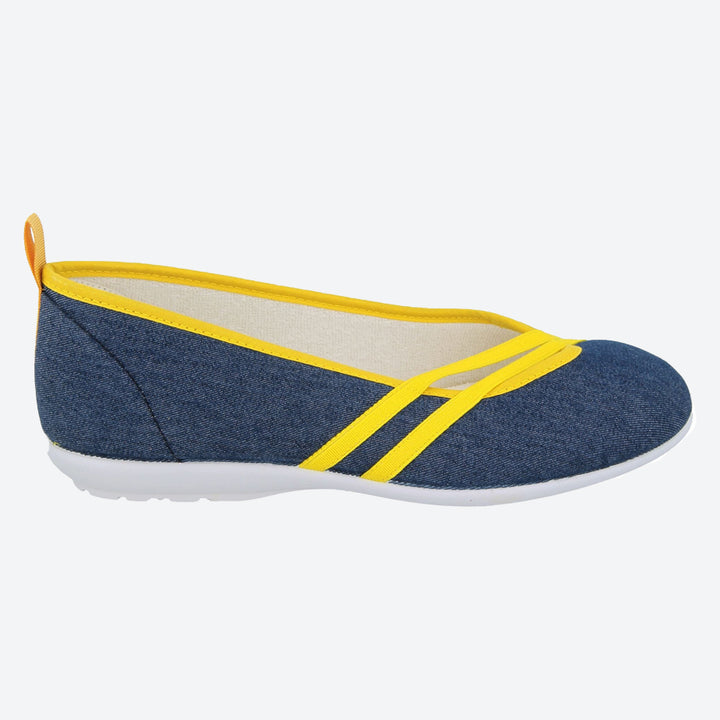 Womens Wide Fit DB Sunflower Canvas