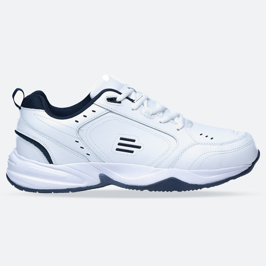 Tredd Men's Wide Fit Tredd Well Legend Sneakers - White | Tredd Well | Wide ...
