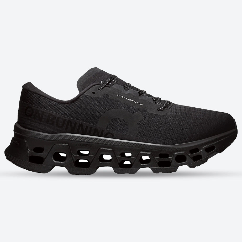 Mens Wide Fit On Cloudmonster 3 Sneakers - Black