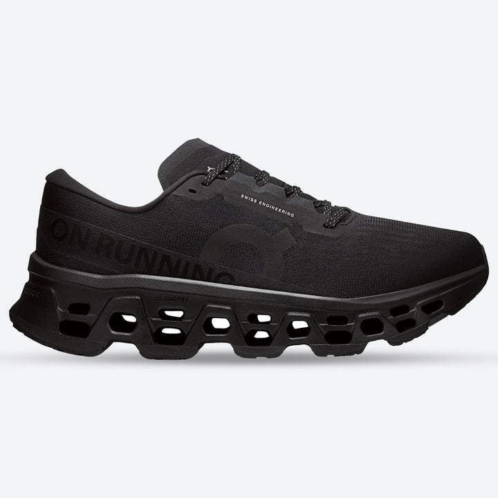 Mens Wide Fit On Cloudmonster 3 Sneakers - Black