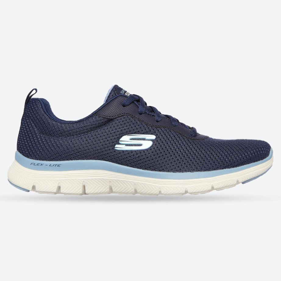 まるページ Womens Wide Fit Skechers Flex Appeal 4.0 - 149303 Walking Sneakers