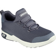 Women's Wide Fit Skechers 77281EC Marsing Waiola SR Safety Sneakers - Charcoal