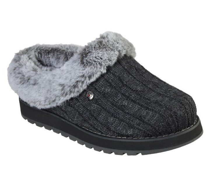 Womens Wide Fit Skechers Keepsakes Ice Angel Mule Slippers