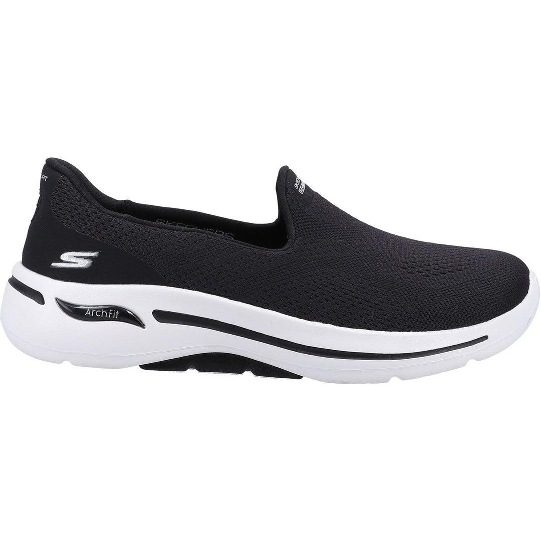 Women's Wide Fit Skechers 124483 Go Walk Arch Fit Imagined Sneakers